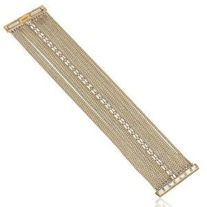 NWT MICHAEL KORS “black tie affair” gold bracelet!